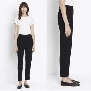 Vince Black Elastic Waist Ankle Dress Pants Career Womens XS
